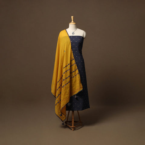 Jacquard weave cotton 2pc unstitched dress material