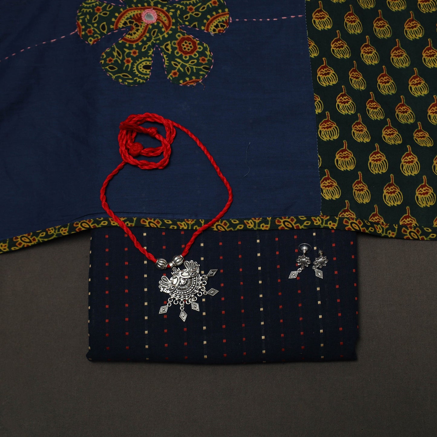 Jacquard weave cotton 2pc unstitched dress material