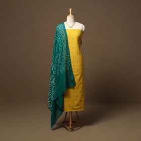 Jacquard weave cotton 2pc unstitched dress material