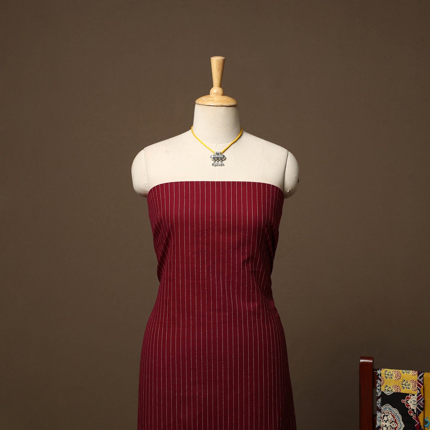 Jacquard weave cotton 2pc unstitched dress material