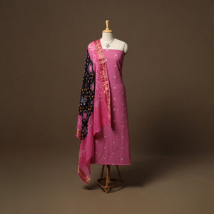 Jacquard weave cotton 2pc unstitched dress material