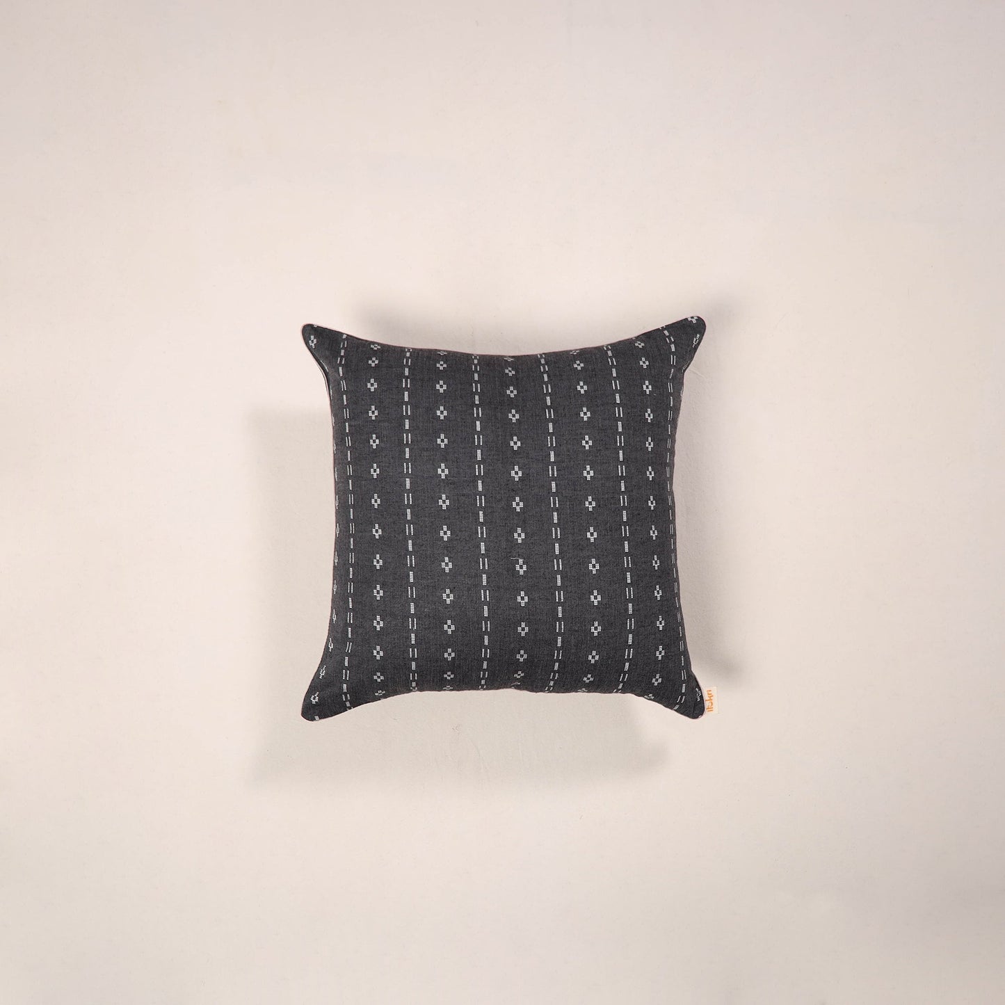 Jacquard weave cotton cushion cover 45 - handcrafted