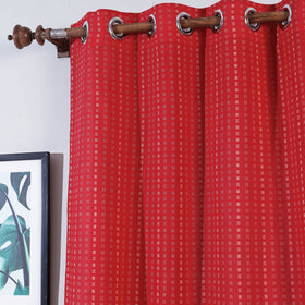 Jacquard weave cotton door curtain (7 x 3 feet) (single