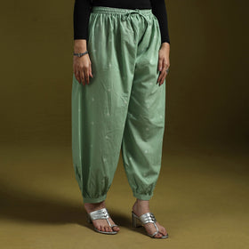 Jacquard weave cotton elasticated afghani salwar 01