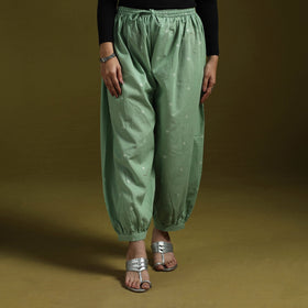 Jacquard weave cotton elasticated afghani salwar 01