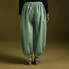 Jacquard weave cotton elasticated afghani salwar 01