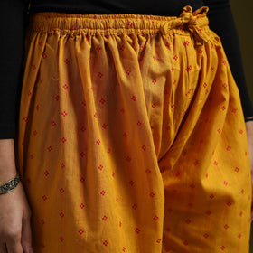 Jacquard weave cotton elasticated afghani salwar 02