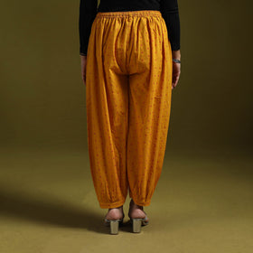 Jacquard weave cotton elasticated afghani salwar 02