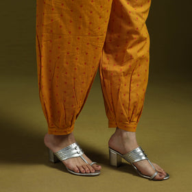 Jacquard weave cotton elasticated afghani salwar 02