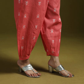 Jacquard weave cotton elasticated afghani salwar 03