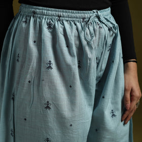 Jacquard weave cotton elasticated afghani salwar 05