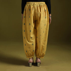 Jacquard weave cotton elasticated afghani salwar 06