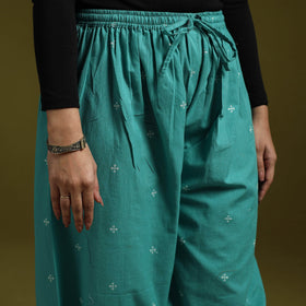 Jacquard weave cotton elasticated afghani salwar 07