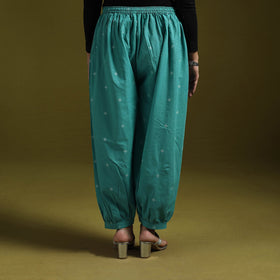 Jacquard weave cotton elasticated afghani salwar 07