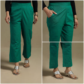 Jacquard weave cotton elasticated palazzo 02 - s