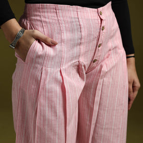 Jacquard weave cotton elasticated palazzo 22 - handcrafted