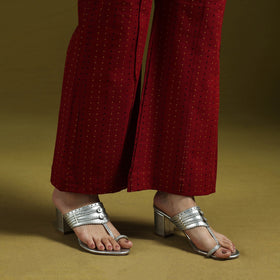 Jacquard weave cotton elasticated palazzo 23 - handcrafted