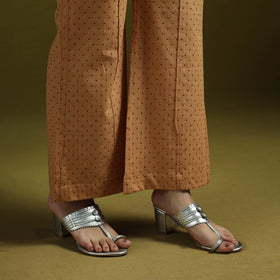 Jacquard weave cotton elasticated palazzo 25 - handcrafted