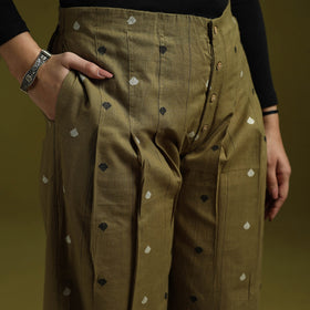 Jacquard weave cotton elasticated palazzo 30 - handcrafted