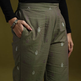 Jacquard weave cotton elasticated pant 15 - handcrafted