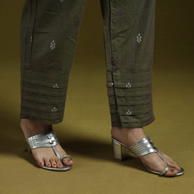 Jacquard weave cotton elasticated pant 15 - handcrafted