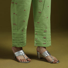 Jacquard weave cotton elasticated pant 16 - handcrafted