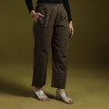 Jacquard weave cotton elasticated pant 18 - handcrafted
