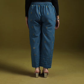 Jacquard weave cotton elasticated pant 19 - handcrafted