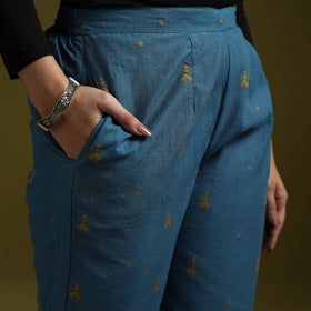 Jacquard weave cotton elasticated pant 19 - handcrafted