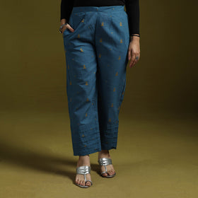 Jacquard weave cotton elasticated pant 19 - handcrafted