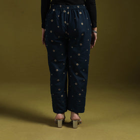 Jacquard weave cotton elasticated pant 20 - handcrafted