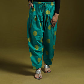 Jacquard weave cotton elasticated salwar 08 - handcrafted