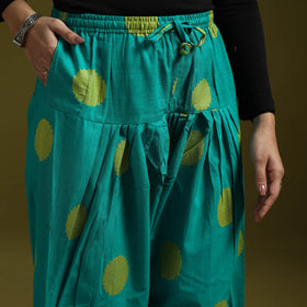 Jacquard weave cotton elasticated salwar 08 - handcrafted