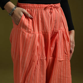 Jacquard weave cotton elasticated salwar 09 - handcrafted