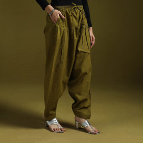 Jacquard weave cotton elasticated salwar 10 - handcrafted