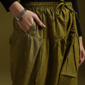 Jacquard weave cotton elasticated salwar 10 - handcrafted