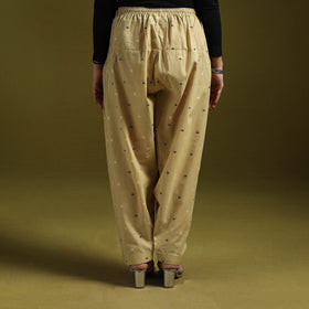 Jacquard weave cotton elasticated salwar 11 - handcrafted