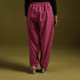 Jacquard weave cotton elasticated salwar 12 - handcrafted