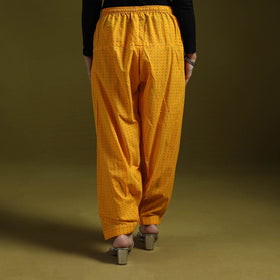 Jacquard weave cotton elasticated salwar 13 - handcrafted