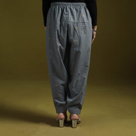 Jacquard weave cotton elasticated salwar 14 - handcrafted