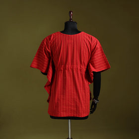 Jacquard weave cotton kaftan (short) 02 - handcrafted