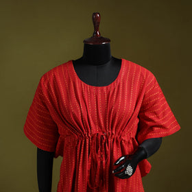 Jacquard weave cotton kaftan (short) 02 - handcrafted