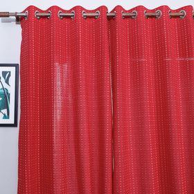 Jacquard weave cotton window curtain (5 x 3 feet) (single