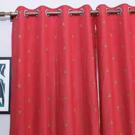 Jacquard weave cotton window curtain (5 x 3 feet) (single