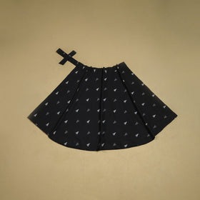 Jacquard weave cotton wrap around skirt 01 - handcrafted