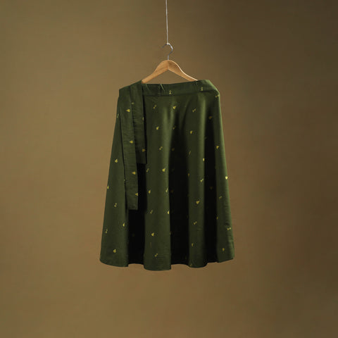 Jacquard weave cotton wrap around skirt 09 - handcrafted