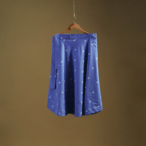 Jacquard weave cotton wrap around skirt 12 - handcrafted