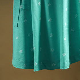 Jacquard weave cotton wrap around skirt 13 - handcrafted