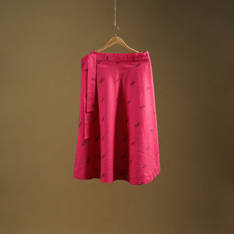 Jacquard weave cotton wrap around skirt 15 - handcrafted