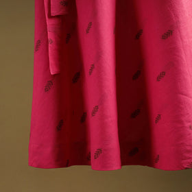 Jacquard weave cotton wrap around skirt 15 - handcrafted